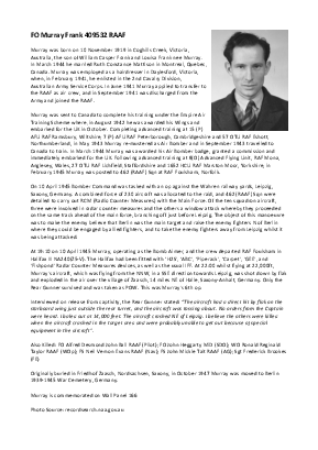 A preview of a PDF biography for Frank, Murray